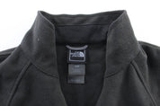 Women's The North Face Embroidered Logo Black Zip Up Vest - ThriftedThreads.com