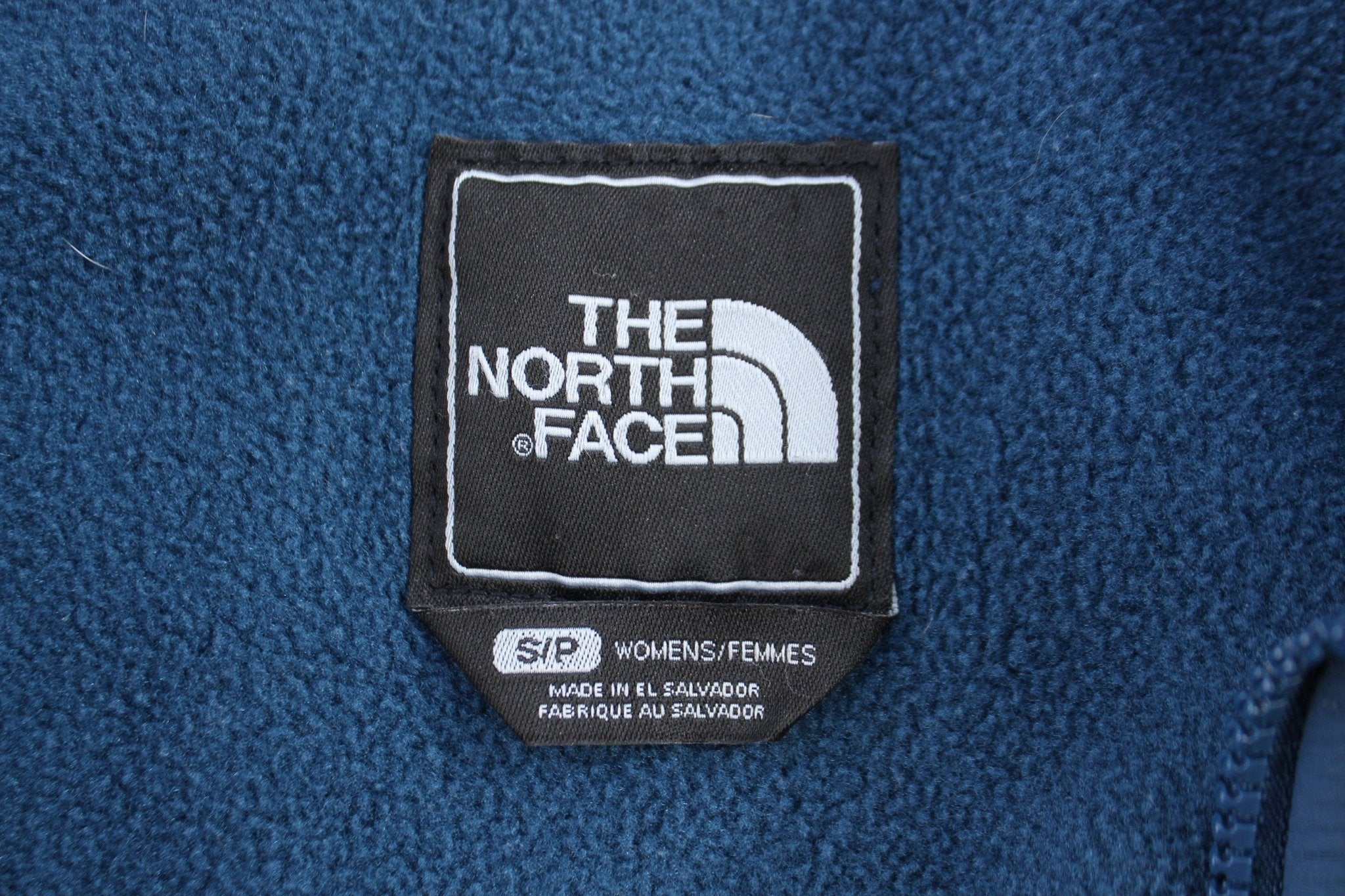 Women's The North Face Embroidered Logo Blue Full Zip Jacket - jacket - Thrifted Threads