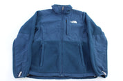 Women's The North Face Embroidered Logo Blue Full Zip Jacket - jacket - Thrifted Threads