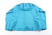Women's The North Face Embroidered Logo Blue Zip Up Jacket - ThriftedThreads.com