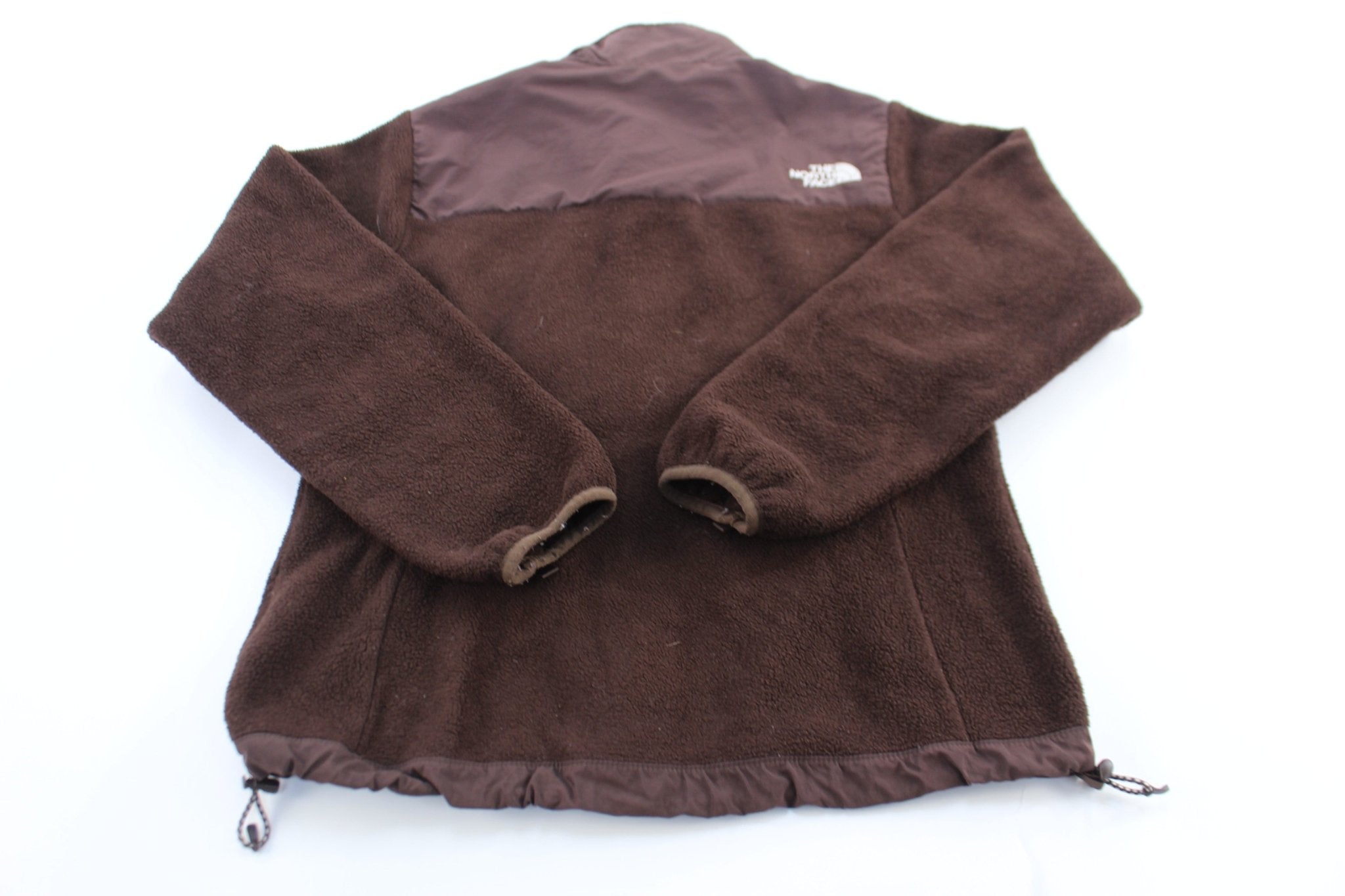 Women's The North Face Embroidered Logo Brown Denali Jacket - ThriftedThreads.com