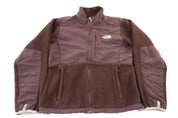 Women's The North Face Embroidered Logo Brown Full Zip Jacket - Jacket - Thrifted Threads