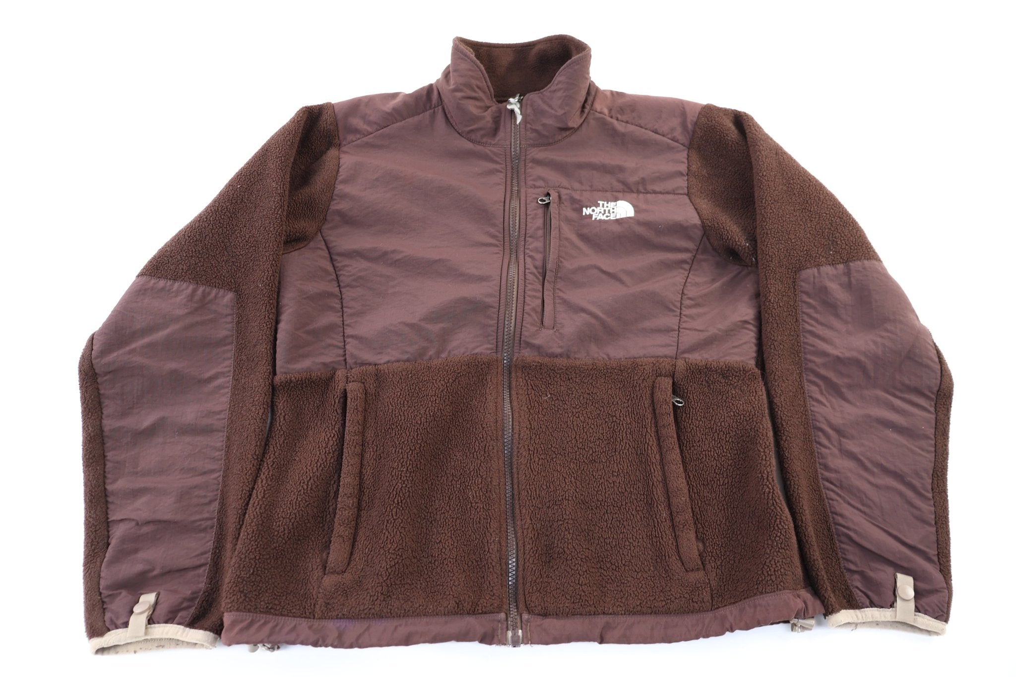 Women's The North Face Embroidered Logo Brown Full Zip Jacket - Jacket - Thrifted Threads