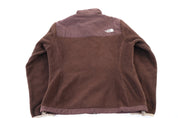 Women's The North Face Embroidered Logo Brown Full Zip Jacket - Jacket - Thrifted Threads