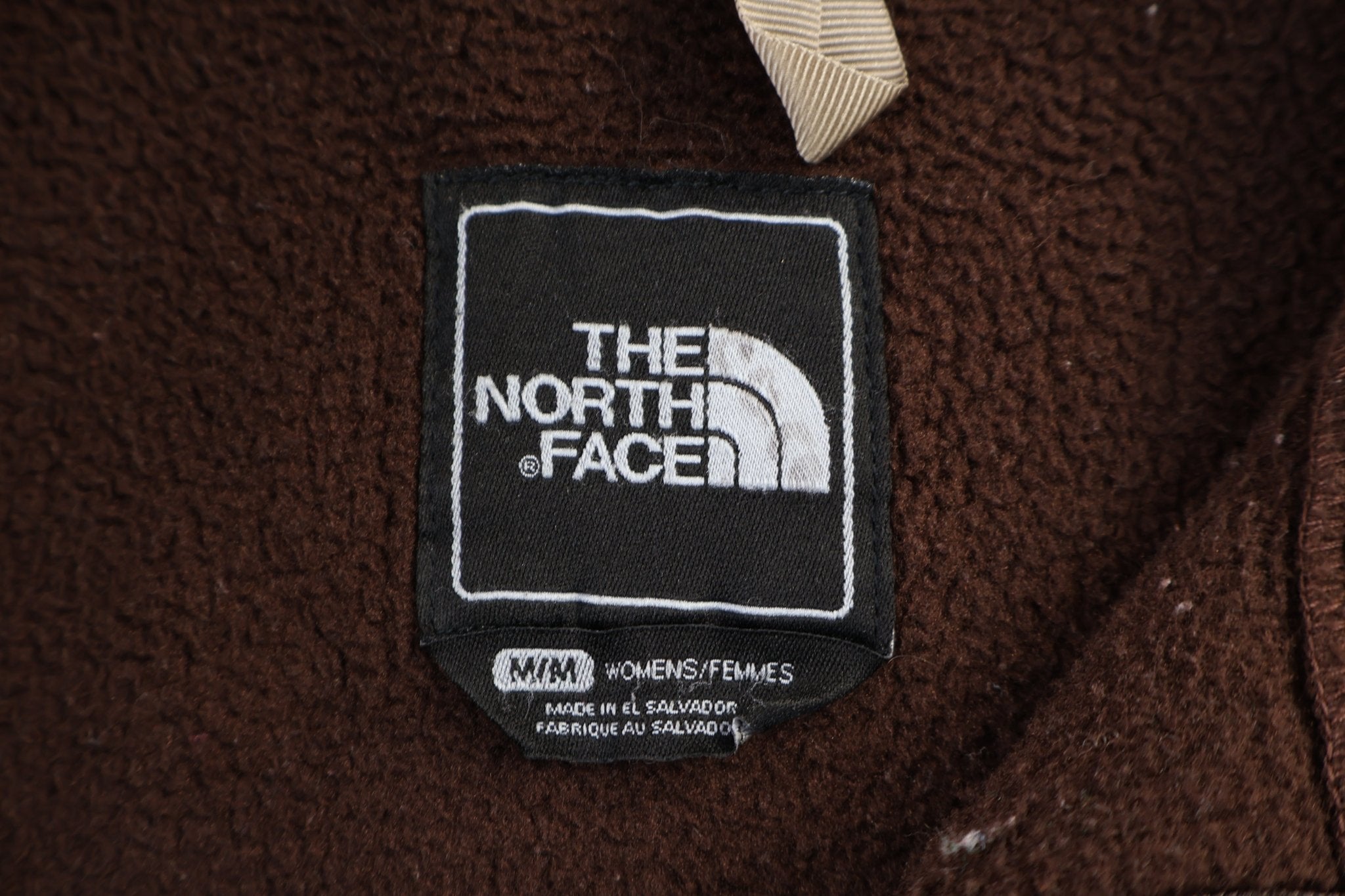 Women's The North Face Embroidered Logo Brown Full Zip Jacket - Jacket - Thrifted Threads