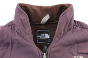 Women's The North Face Embroidered Logo Brown Zip Up Jacket - ThriftedThreads.com