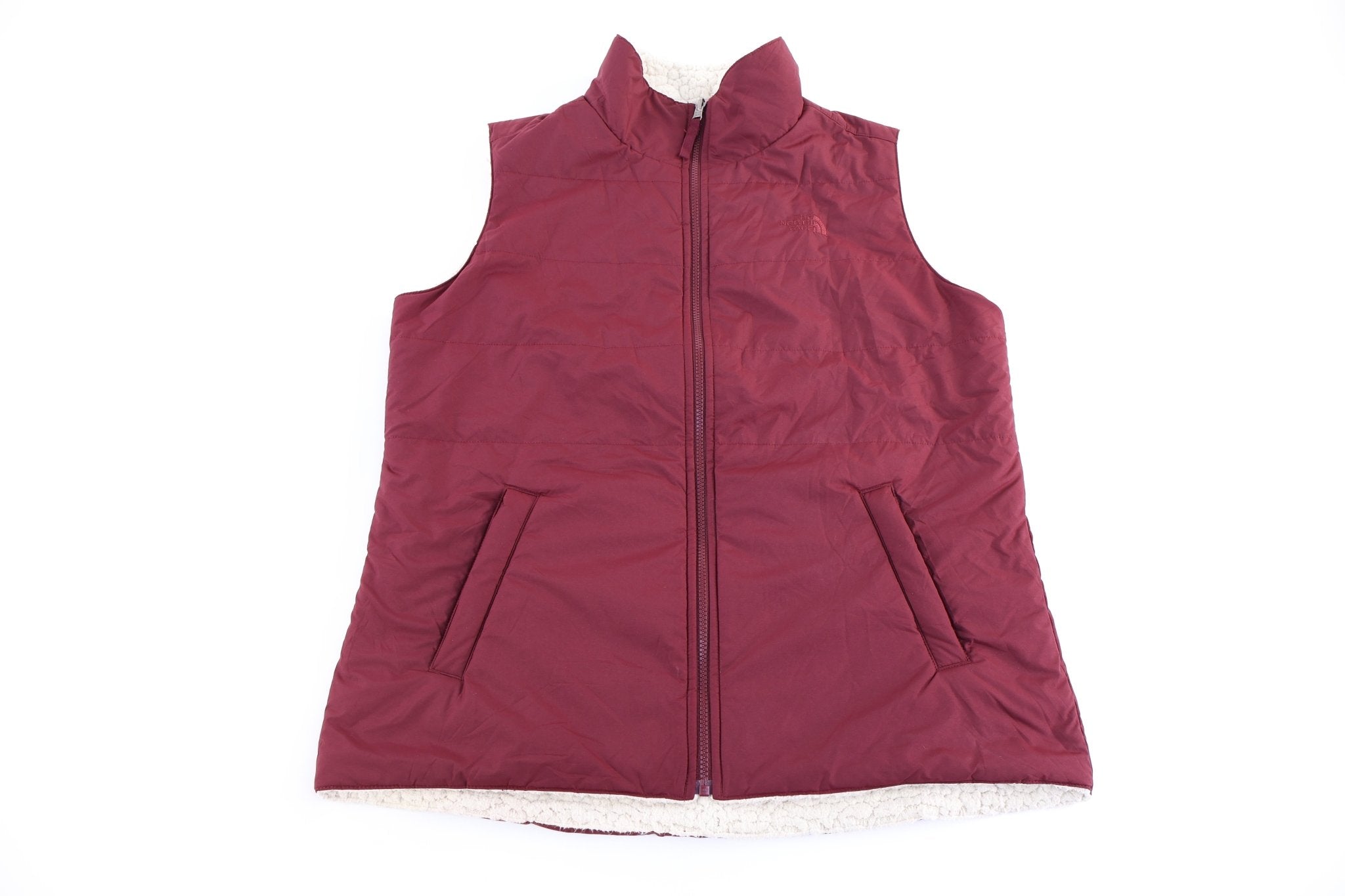 Women's The North Face Embroidered Logo Full Zip Reversible Vest - Vest - Thrifted Threads