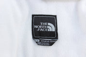 Women's The North Face Embroidered Logo Grey & White Denali Jacket - ThriftedThreads.com