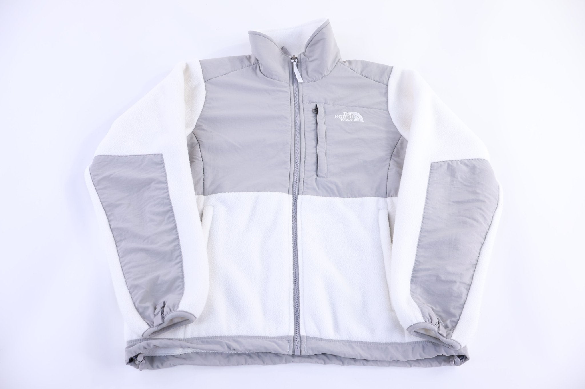 Women's The North Face Embroidered Logo Grey & White Jacket - Jacket - Thrifted Threads