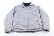 Women's The North Face Embroidered Logo Grey Zip Up Jacket - ThriftedThreads.com