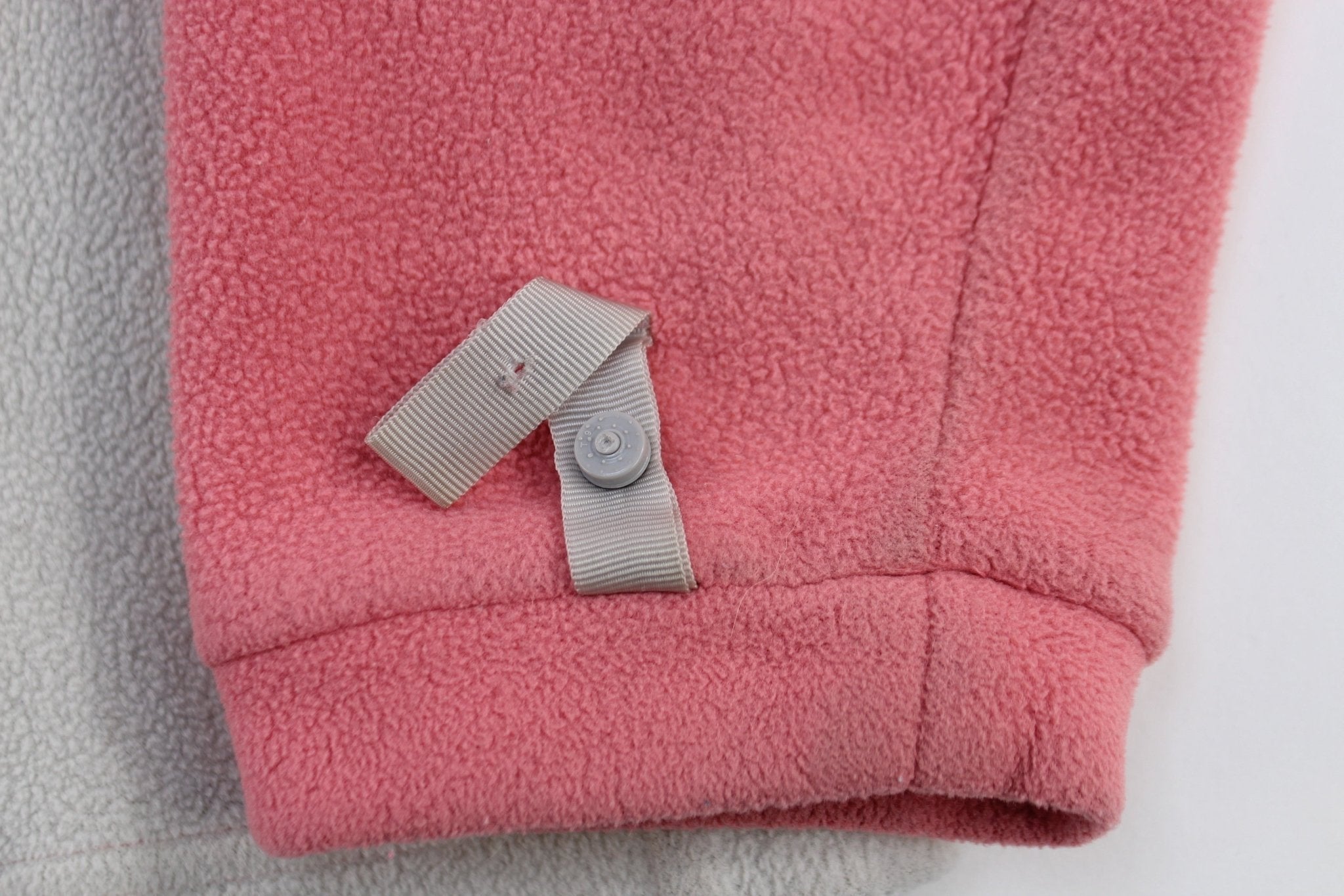 Women's The North Face Embroidered Logo Pink & Grey Full Zip Jacket - Jacket - Thrifted Threads