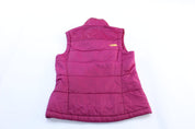Women's The North Face Embroidered Logo Purple Puffer Vest - ThriftedThreads.com