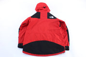 Women's The North Face Embroidered Logo Red & Black Gore - Tex Jacket - ThriftedThreads.com