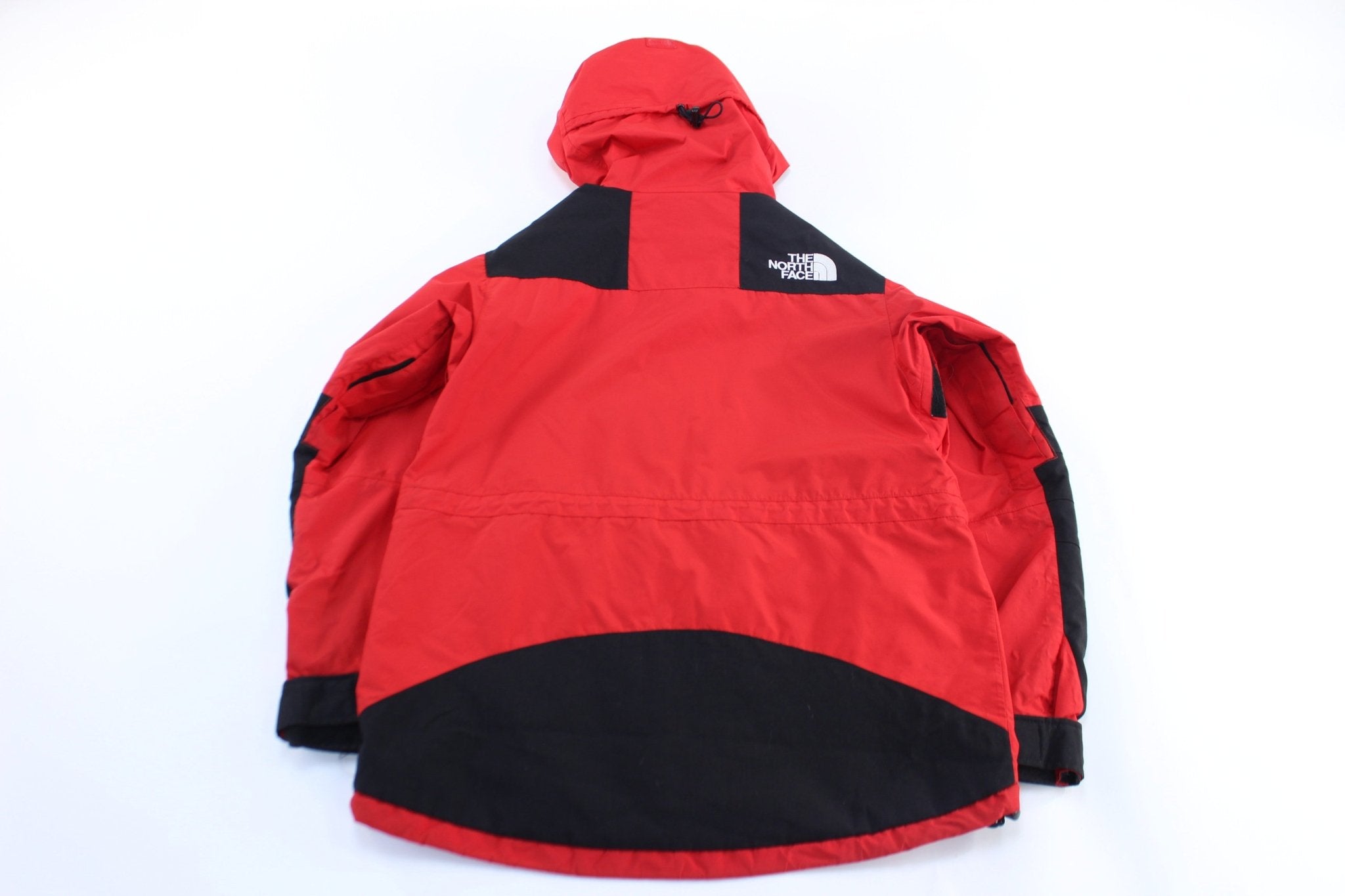 Women's The North Face Embroidered Logo Red & Black Gore - Tex Jacket - ThriftedThreads.com