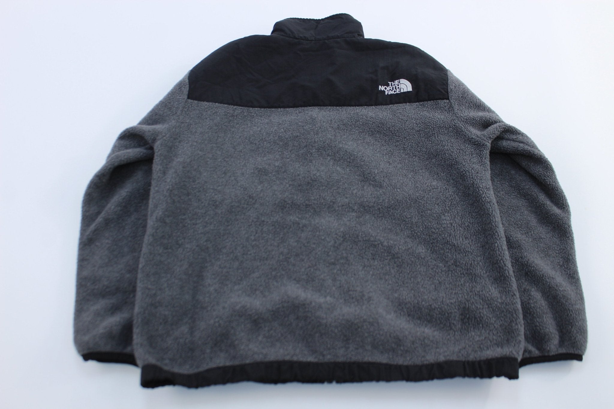Women's The North Face Grey & Black Denali Jacket - ThriftedThreads.com