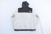Women's The North Face Grey & White Denali Hooded Jacket - ThriftedThreads.com