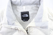 Women's The North Face Logo Embroidered White Vest - ThriftedThreads.com