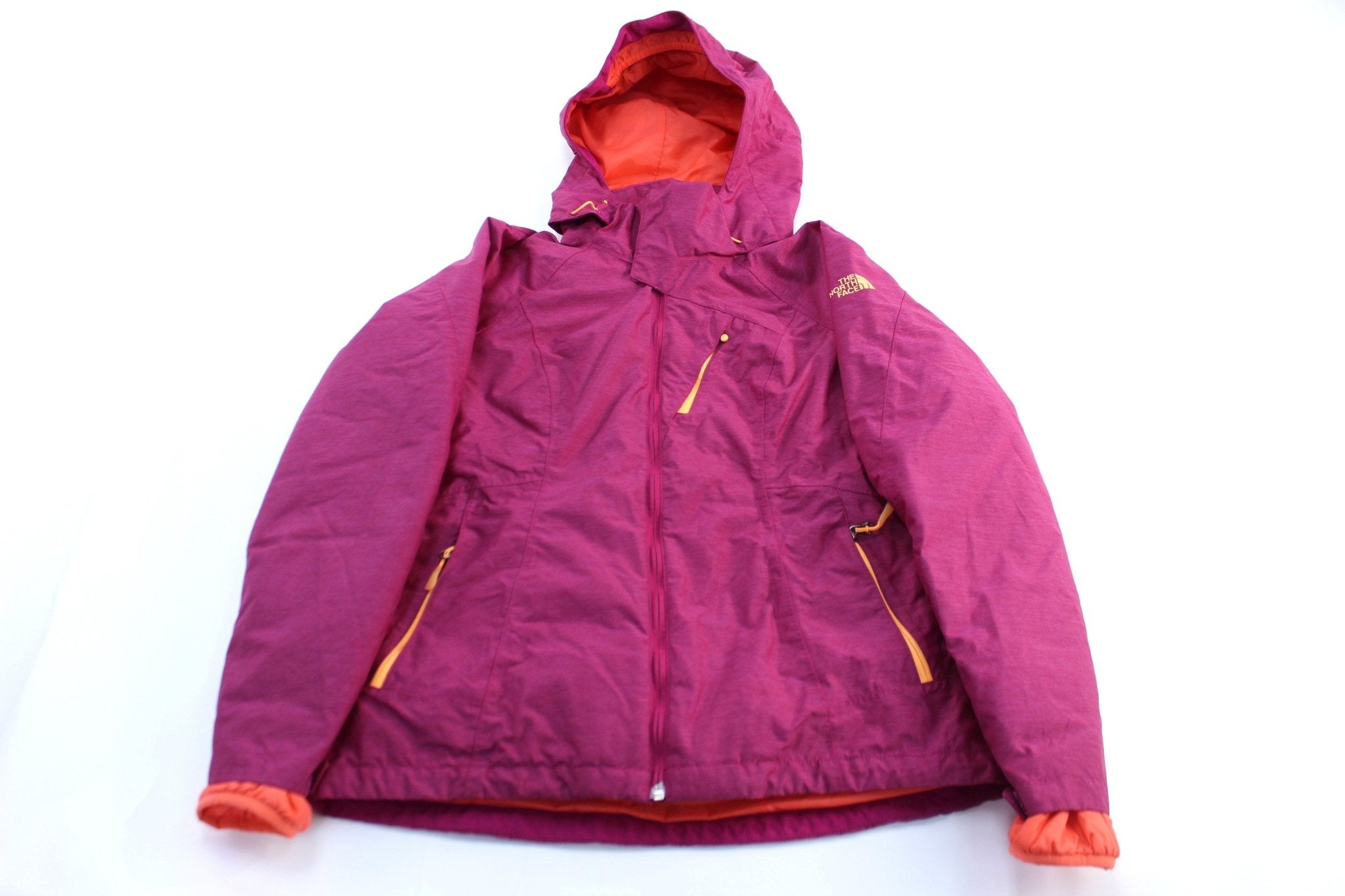 Women's The North Face Logo Purple 2 - 1 In Zip Up Jacket - ThriftedThreads.com