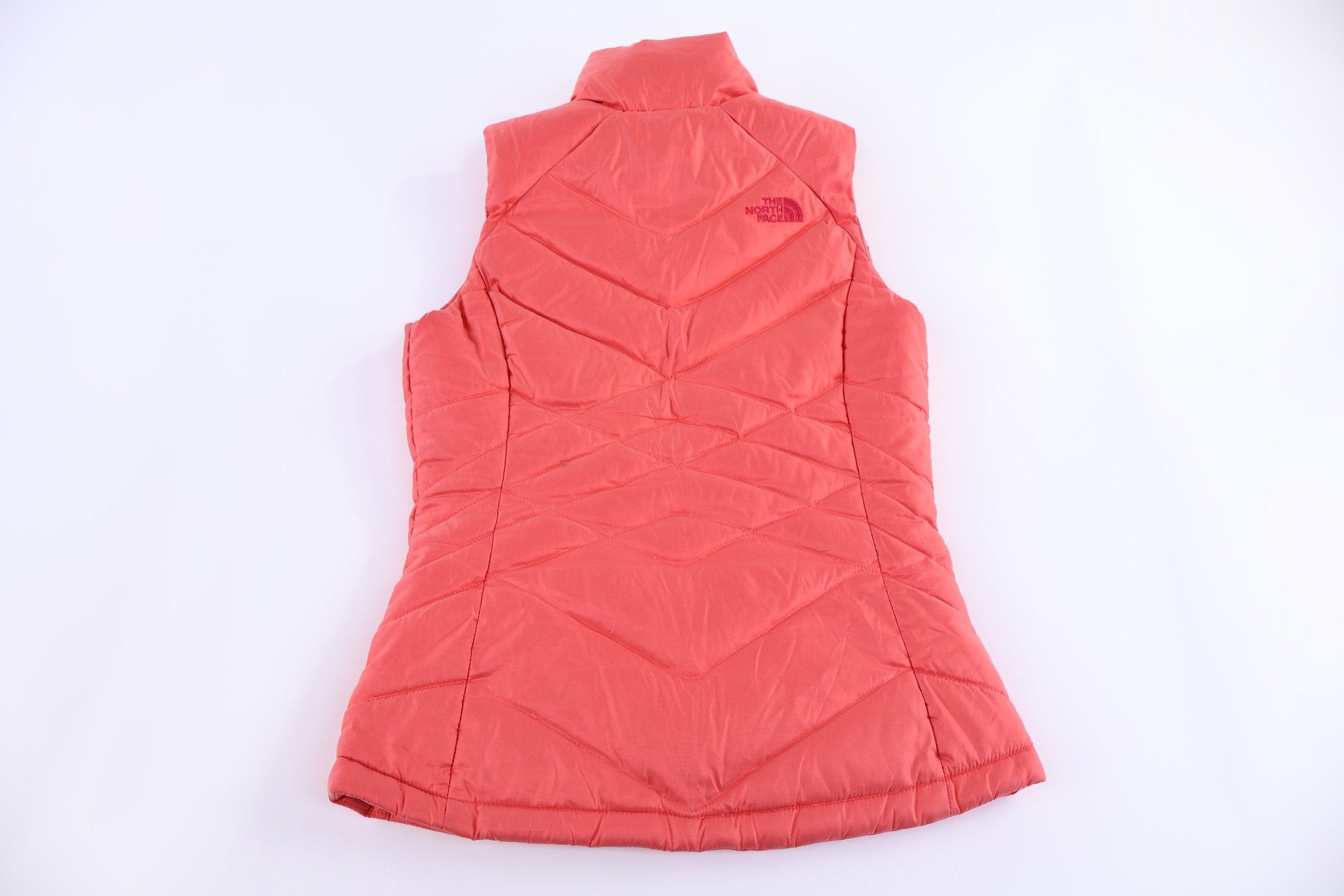 Women's The North Face Orange Full Zip Puffer Vest - Vest - Thrifted Threads