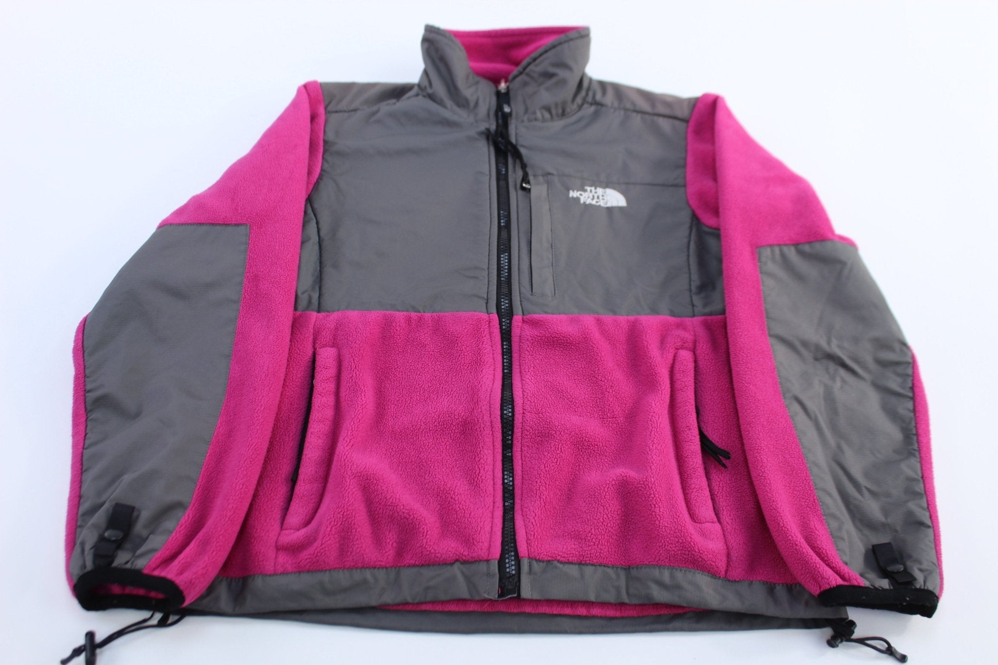 Women's The North Face Pink & Grey Denali Fleece Jacket - ThriftedThreads.com