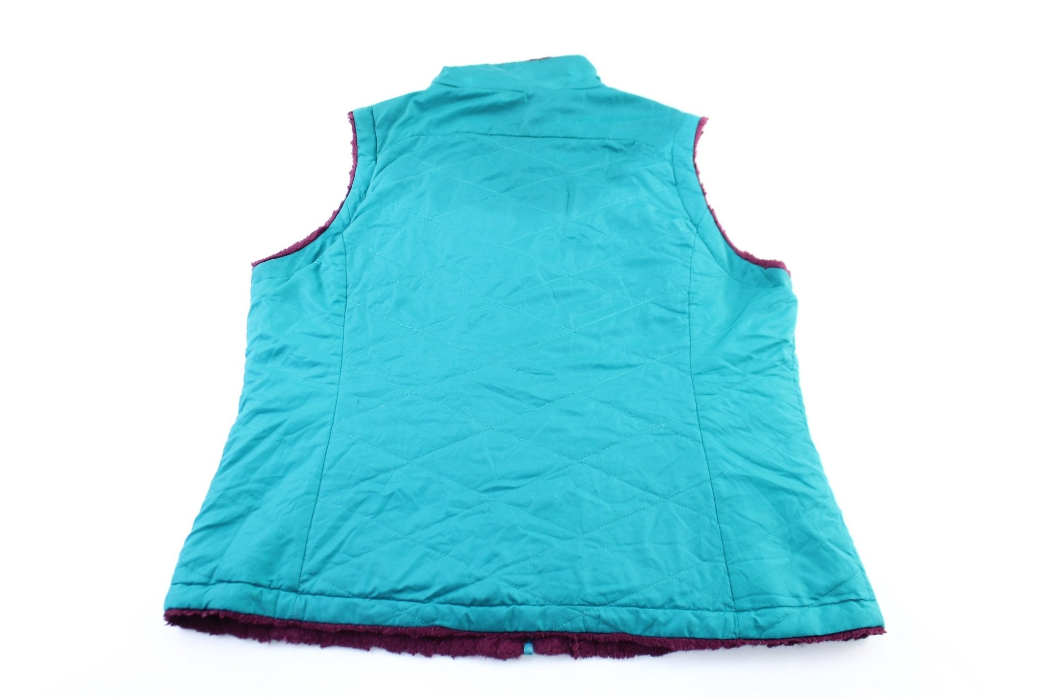 Women's The North Face Purple & Aqua Reversible Zip Up Jacket - ThriftedThreads.com