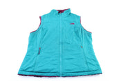 Women's The North Face Purple & Aqua Reversible Zip Up Jacket - ThriftedThreads.com