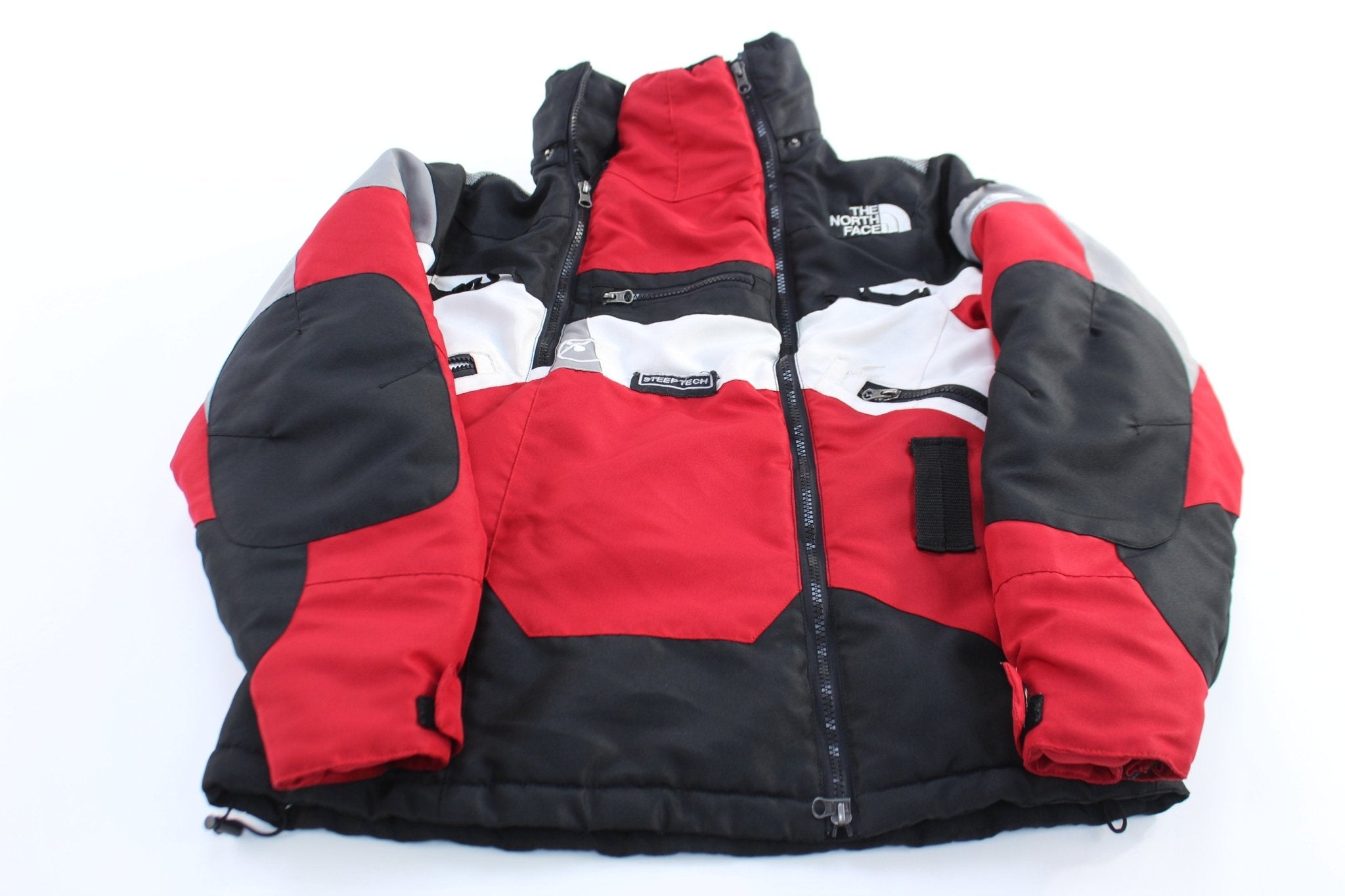 Women's The North Face Red, Grey, & Black Steep Tech Jacket - ThriftedThreads.com