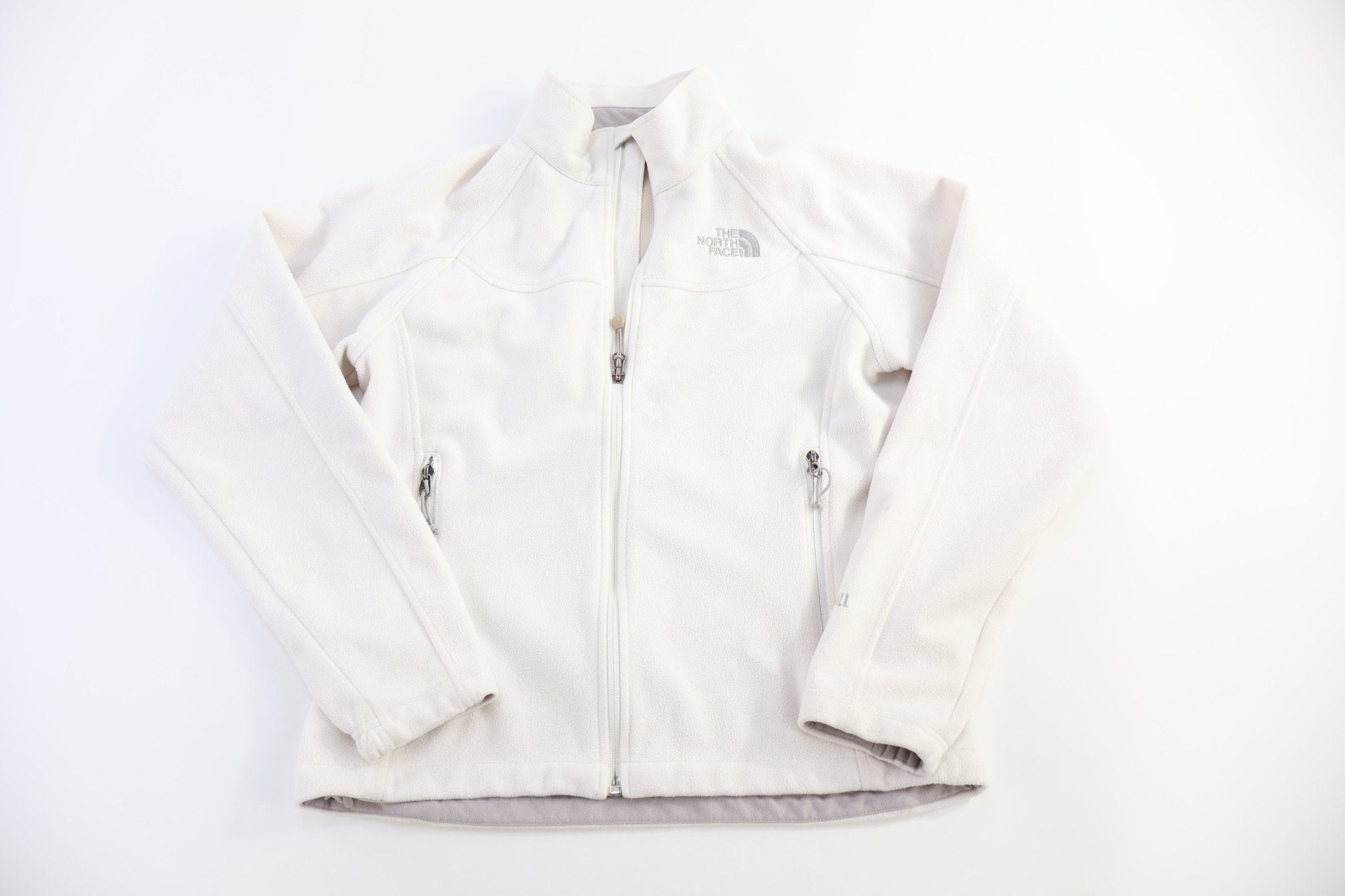 Women's The North Face White Full Zip Jacket - Jacket - Thrifted Threads