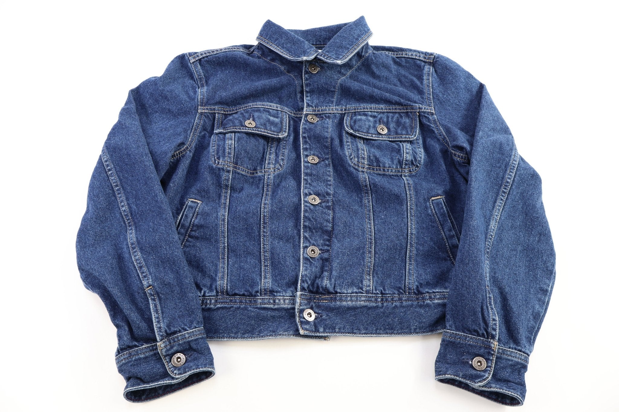 Women's Tommy Hilfiger Dark Wash Denim Jacket - Jacket - Thrifted Threads
