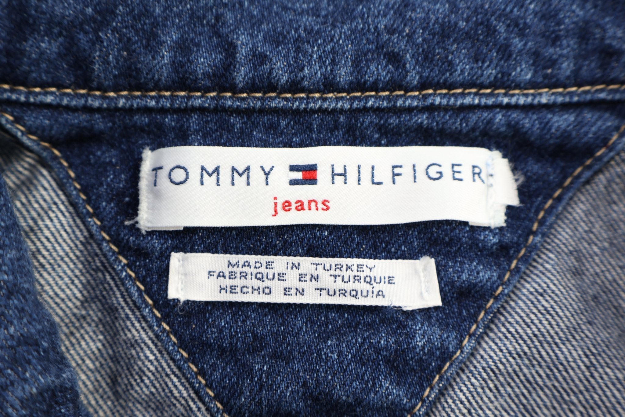 Women's Tommy Hilfiger Dark Wash Denim Jacket - Jacket - Thrifted Threads