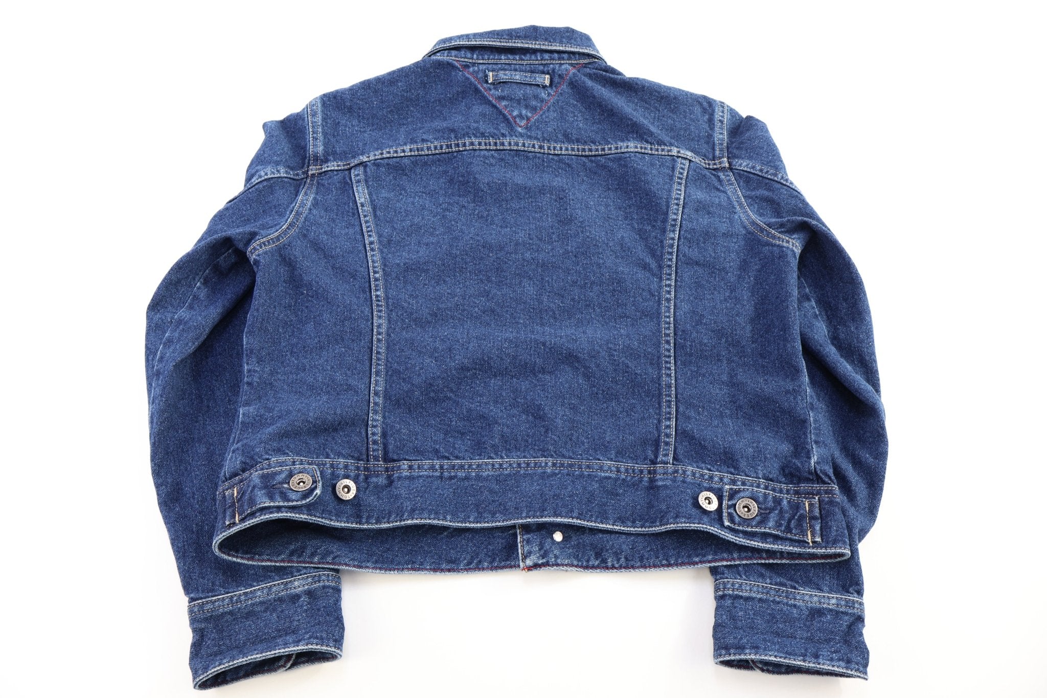 Women's Tommy Hilfiger Dark Wash Denim Jacket - Jacket - Thrifted Threads