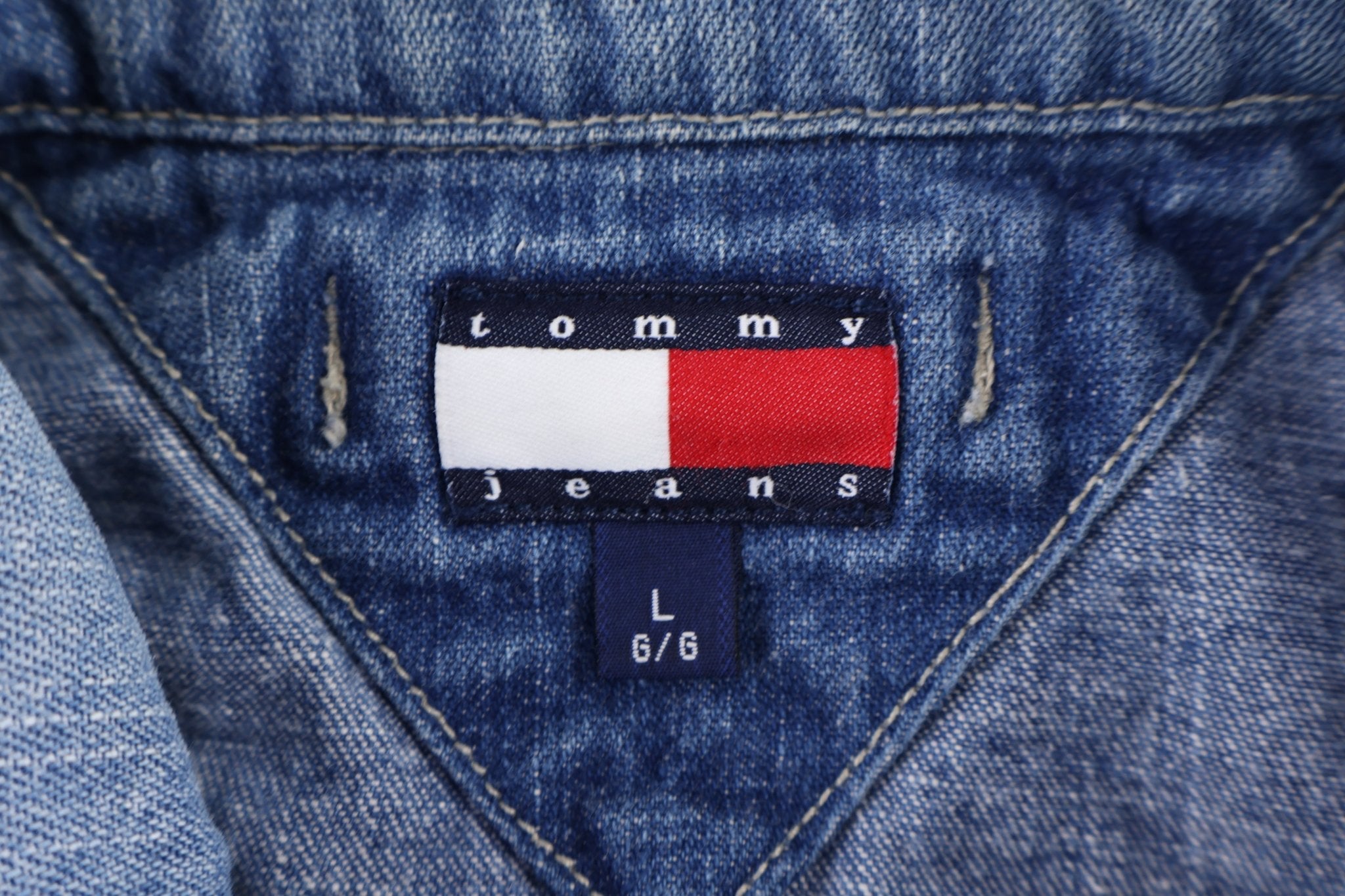 Women's Tommy Hilfiger Dark Wash Denim Jacket - Jackets - Thrifted Threads