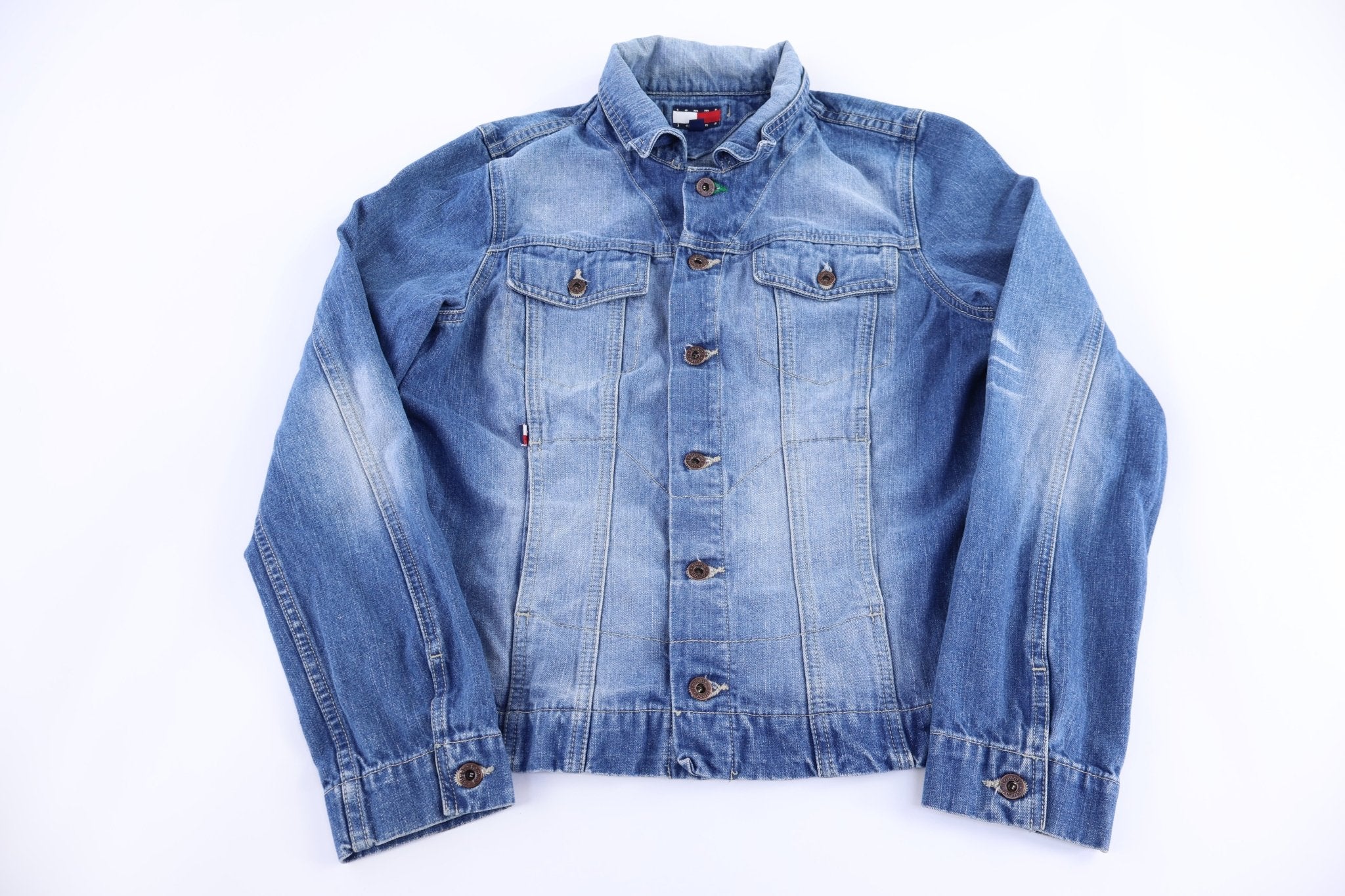 Women's Tommy Hilfiger Dark Wash Denim Jacket - Jackets - Thrifted Threads