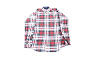 Women's Tommy Hilfiger Red, Green, & White Plaid LS Button Down - Button Ups/Downs - Thrifted Threads