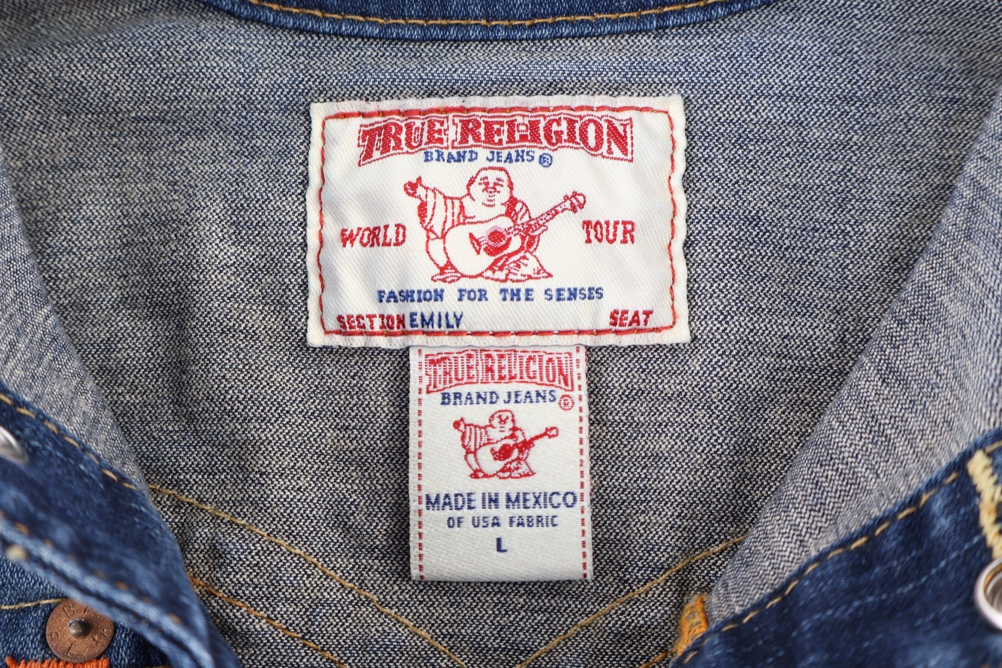 Women's True Religion Dark Wash Denim Jacket - Jacket - Thrifted Threads