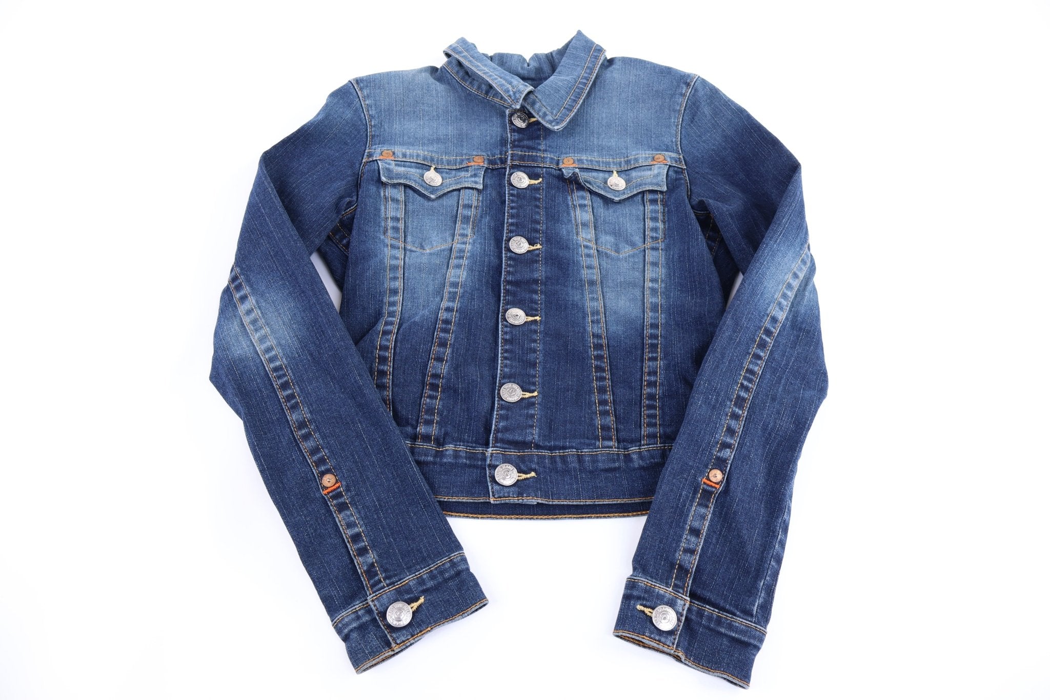 Women's True Religion Dark Wash Denim Jacket - Jacket - Thrifted Threads