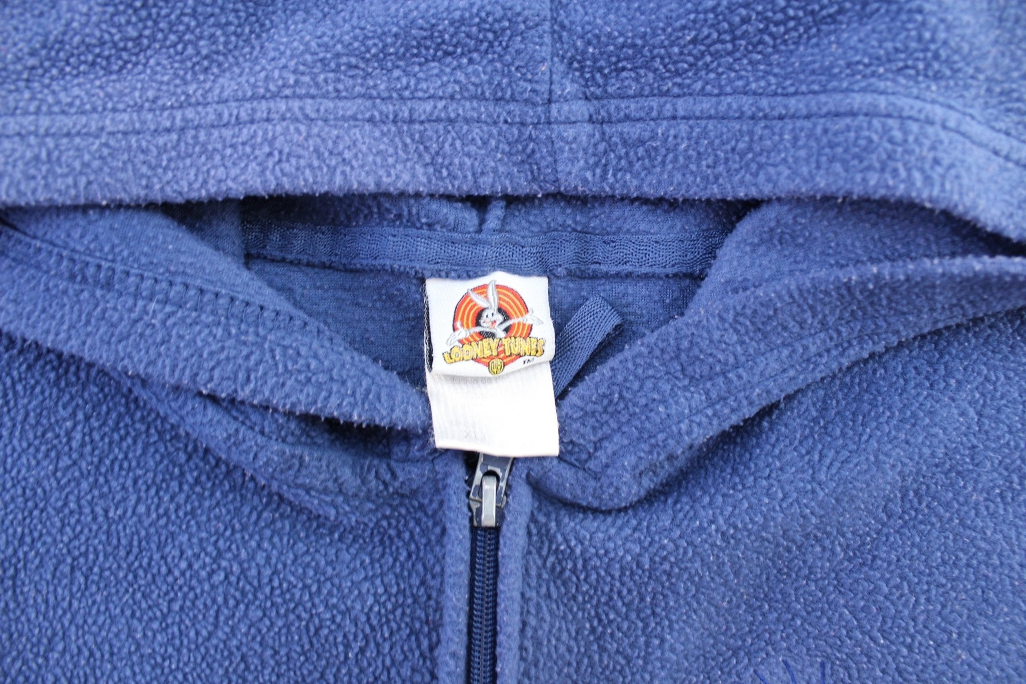 Women's Tweety Embroidered Fleece Zip Up Hoodie - ThriftedThreads.com