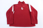 Women's University of Oklahoma Quarter Zip Fleece Sweater - Sweater - Thrifted Threads