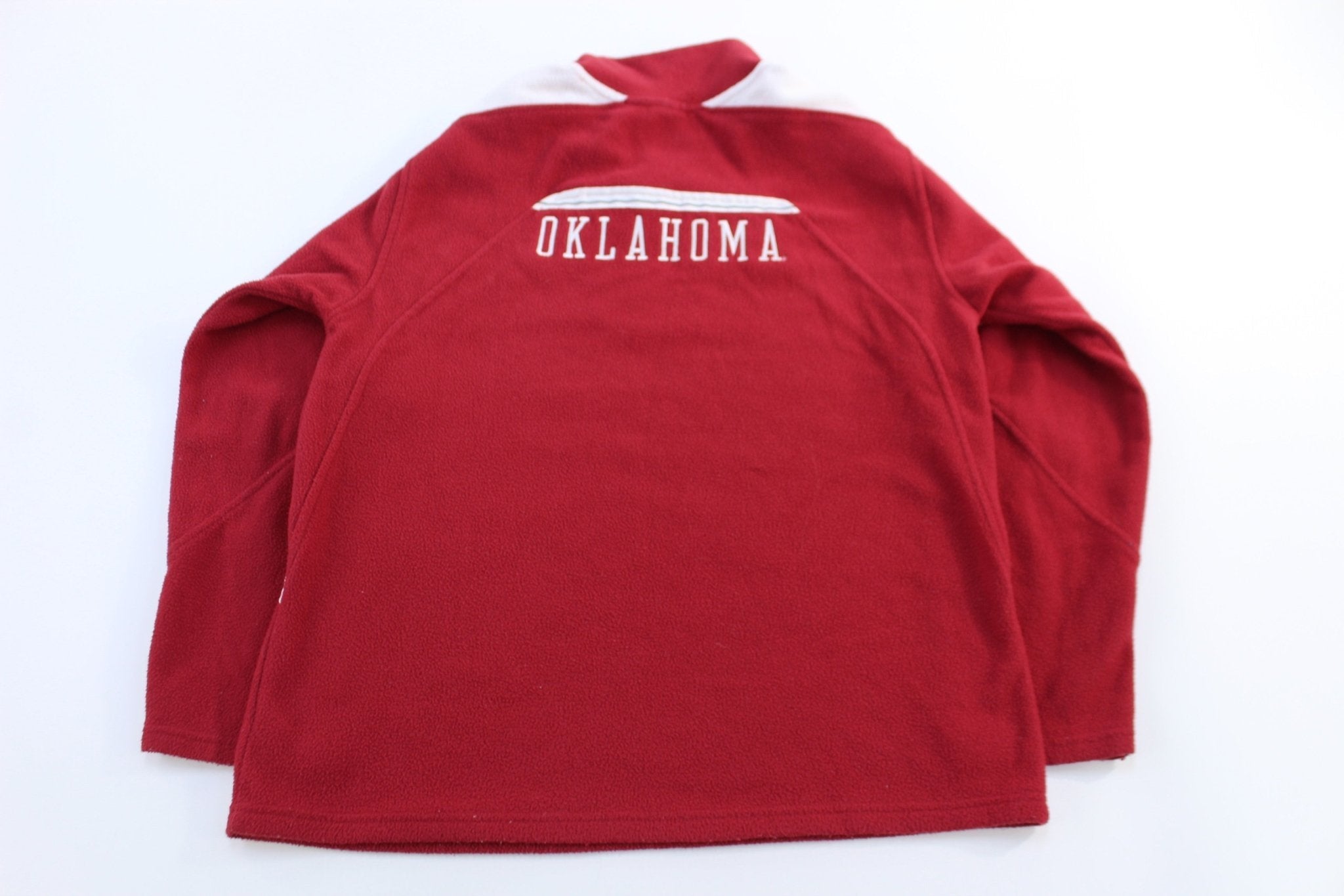 Women's University of Oklahoma Quarter Zip Fleece Sweater - Sweater - Thrifted Threads
