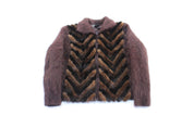 Women's Venesha Angora Zip Up Jacket - Jacket - Thrifted Threads
