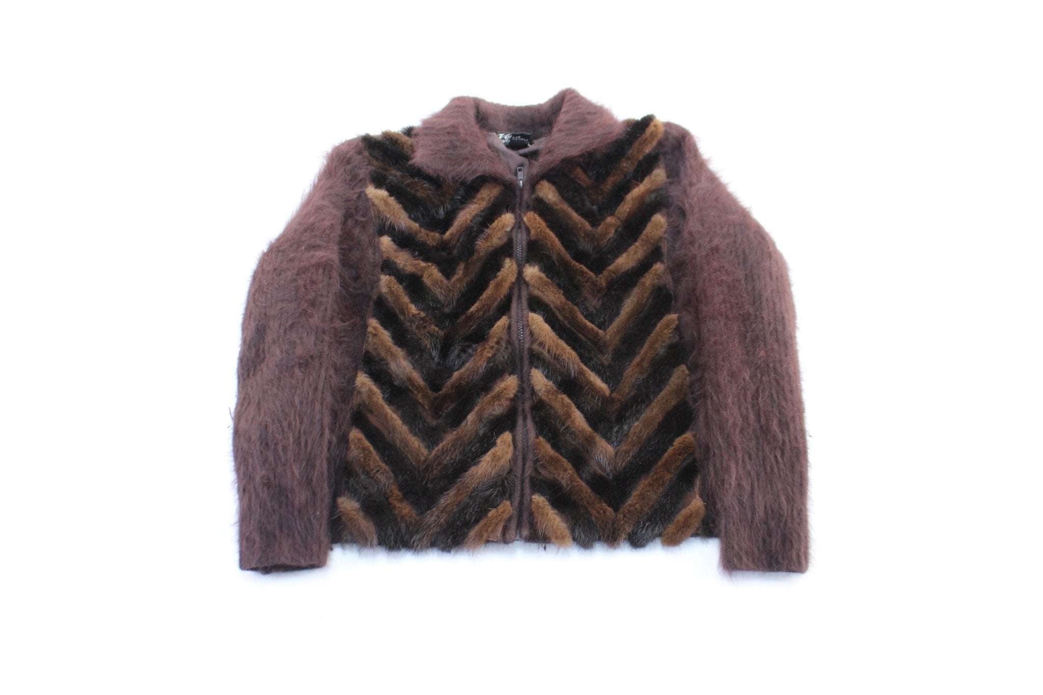 Women's Venesha Angora Zip Up Jacket - Jacket - Thrifted Threads