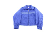 Women's Vintage Adidas Blue Striped Zip Up Jacket - Jacket - Thrifted Threads