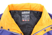 Women's Vintage Adidas Purple & Orange Windbreaker Jacket - ThriftedThreads.com