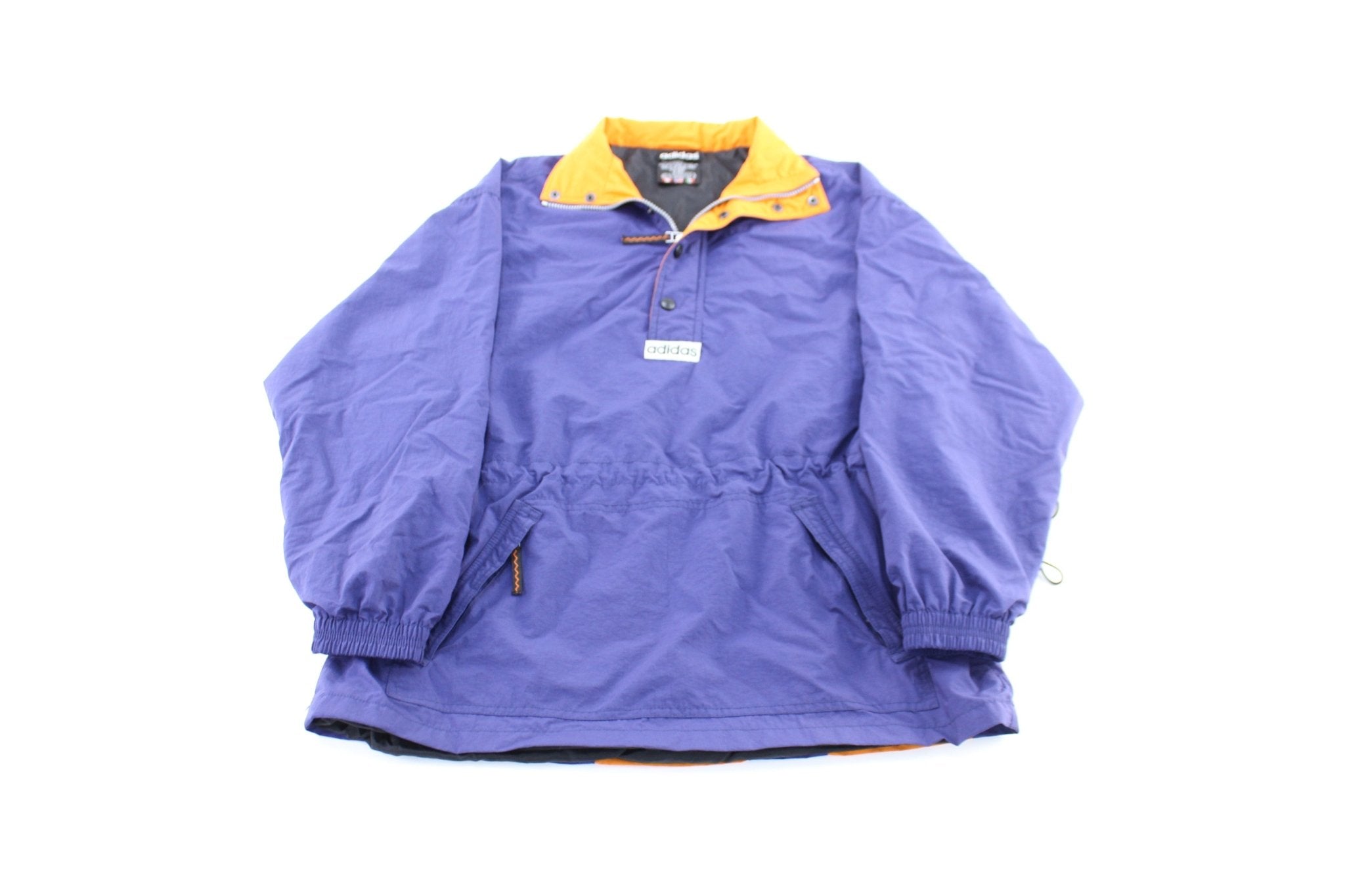 Women's Vintage Adidas Purple & Orange Windbreaker Jacket - ThriftedThreads.com