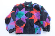 Women's Vintage Avanti Suede Colorblock Jacket - ThriftedThreads.com