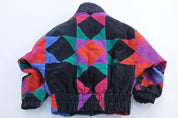 Women's Vintage Avanti Suede Colorblock Jacket - ThriftedThreads.com