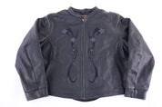 Women's Vintage First Classics Black Full Zip Leather Jacket - Jacket - Thrifted Threads