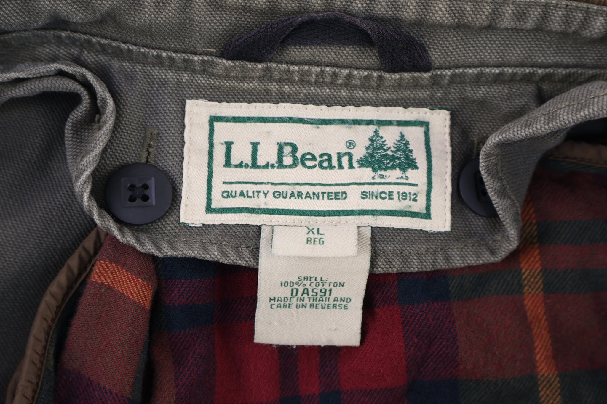 Women's Vintage L.L. Bean Olive Green Barn Jacket - Jacket - Thrifted Threads