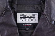 Women's Vintage Pelle Studio Brown Leather Coat - Jacket - Thrifted Threads