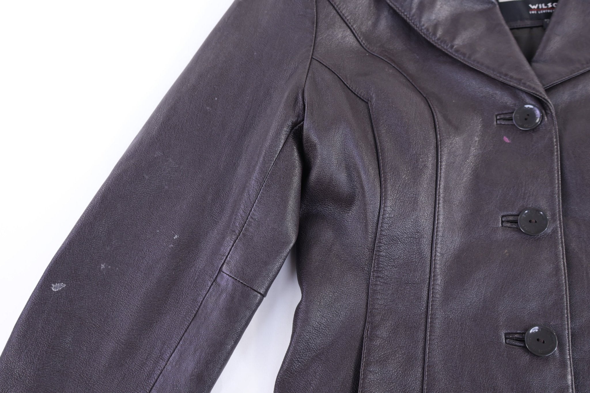 Women's Vintage Pelle Studio Brown Leather Coat - Jacket - Thrifted Threads